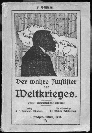 Obálka třetího vydání protikramářovského pamfletu Friedricha Wichtla z roku 1918